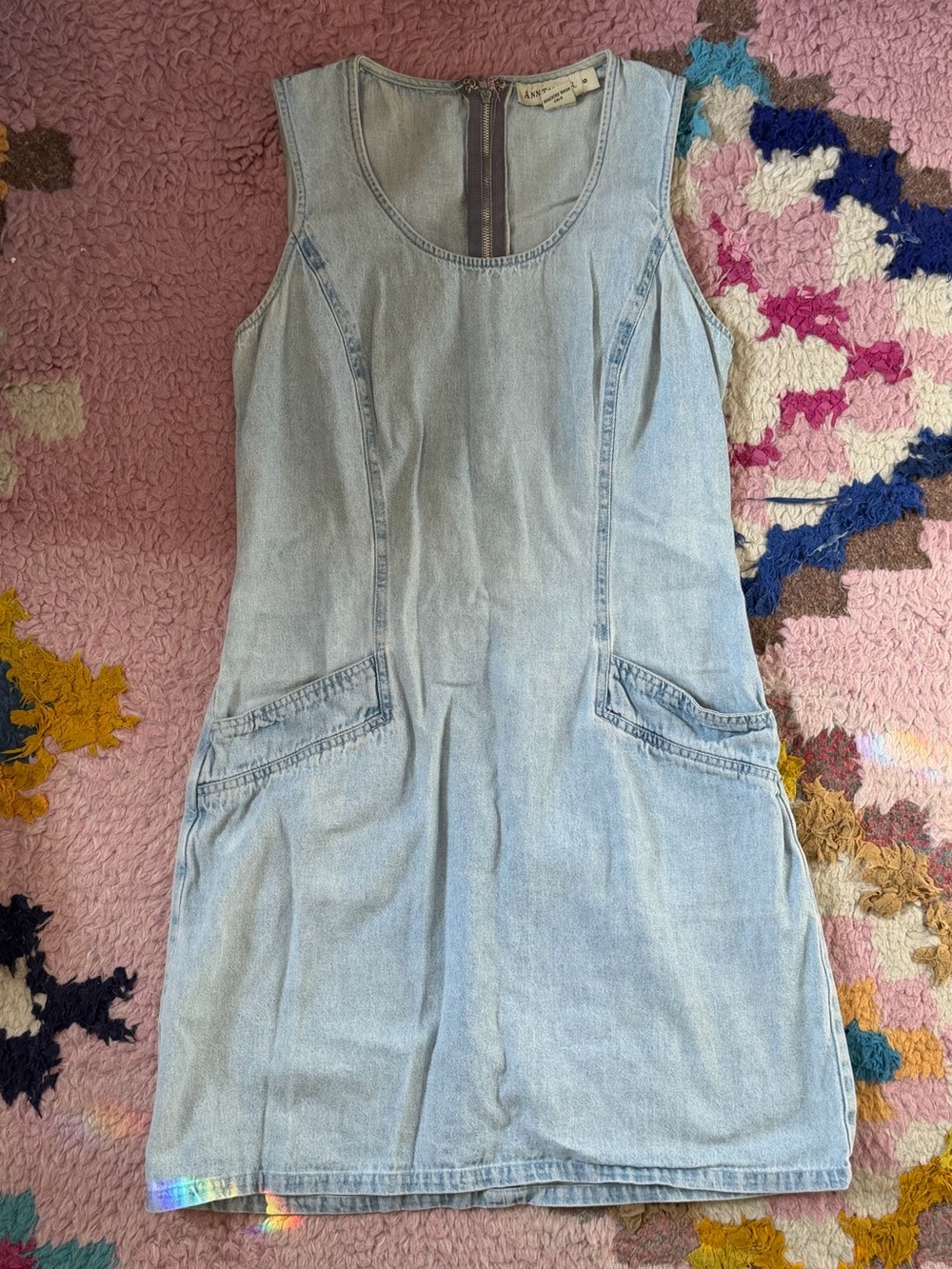 Ann Taylor Light Blue Denim Dress